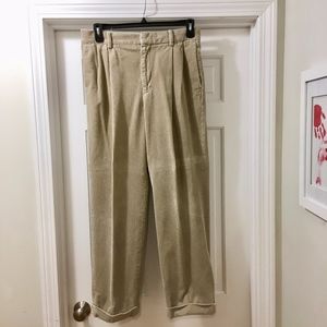 banana republic corduroy pants 32 tan khaki